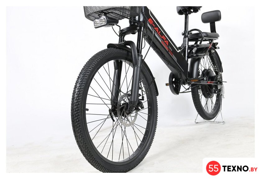 Электровелосипед SameBike Е-Alfa New SB-E-ALFA500-48/13 (черный) - Изображение №3 — Интернет-магазин 55texno.by