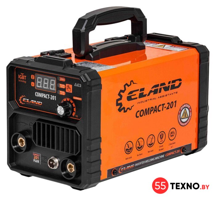 Сварочный инвертор ELAND COMPACT-201 - Изображение №1 — Интернет-магазин 55texno.by