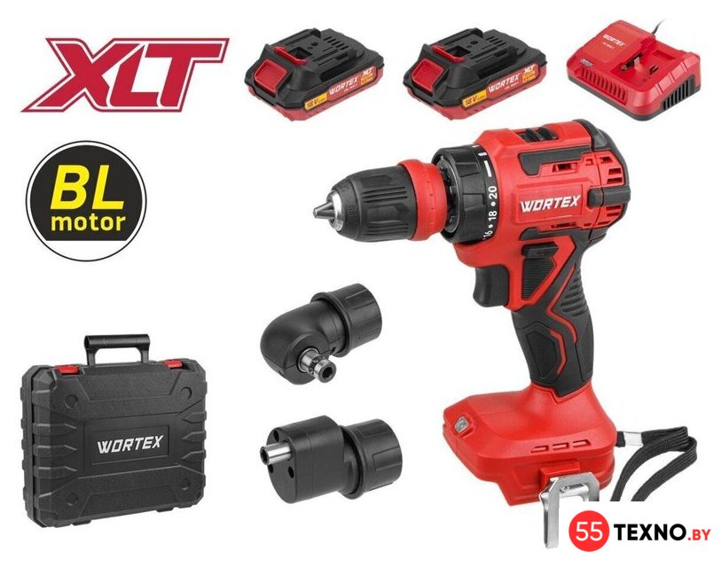 Дрель-шуруповерт Wortex BD 2025 LiSET ALL1 XLT 1325844 (с 2-мя АКБ, кейс) - Изображение №1 — Интернет-магазин 55texno.by