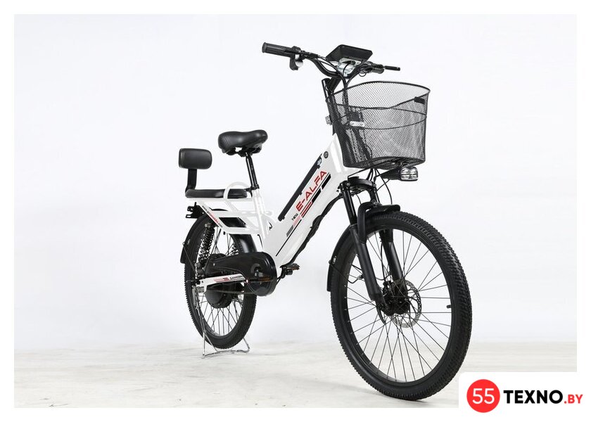 Электровелосипед SameBike Е-Alfa New SB-E-ALFA350-36/10 (белый) - Изображение №3 — Интернет-магазин 55texno.by