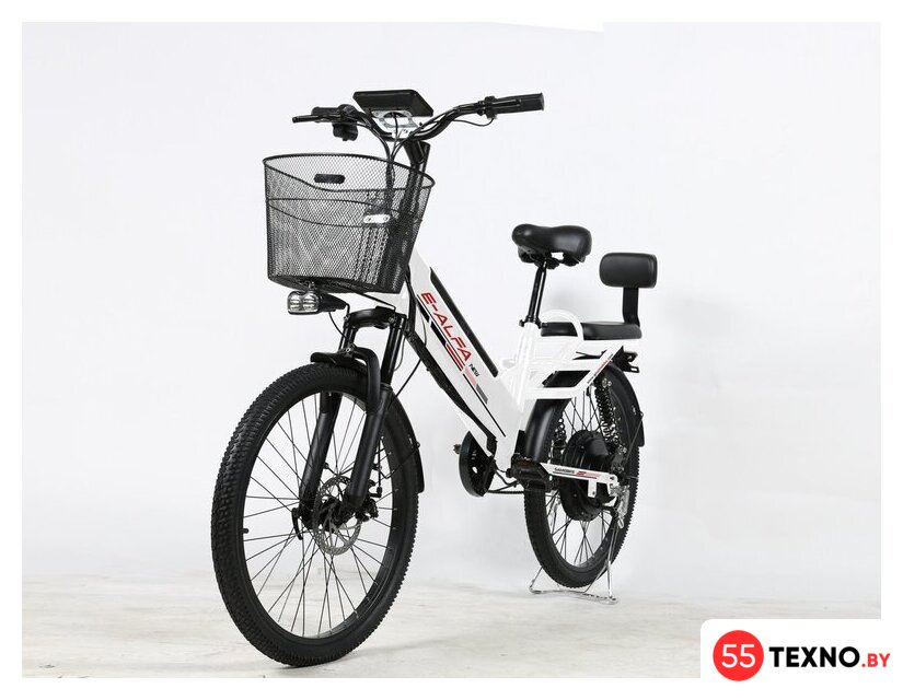 Электровелосипед SameBike Е-Alfa New SB-E-ALFA350-36/10 (белый) - Изображение №4 — Интернет-магазин 55texno.by