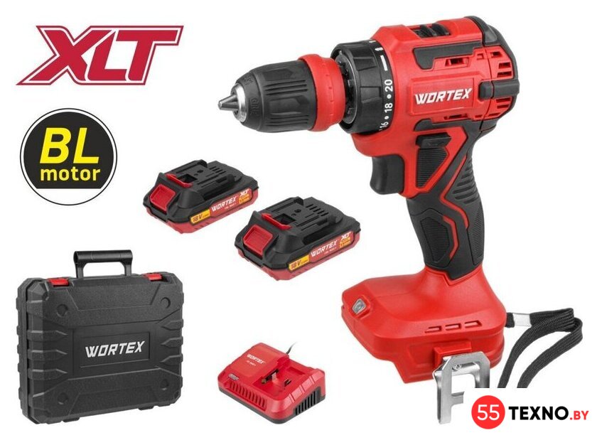 Дрель-шуруповерт Wortex BD 2025 LiSET ALL1 XLT 1325843 (с 2-мя АКБ, кейс) - Изображение №1 — Интернет-магазин 55texno.by
