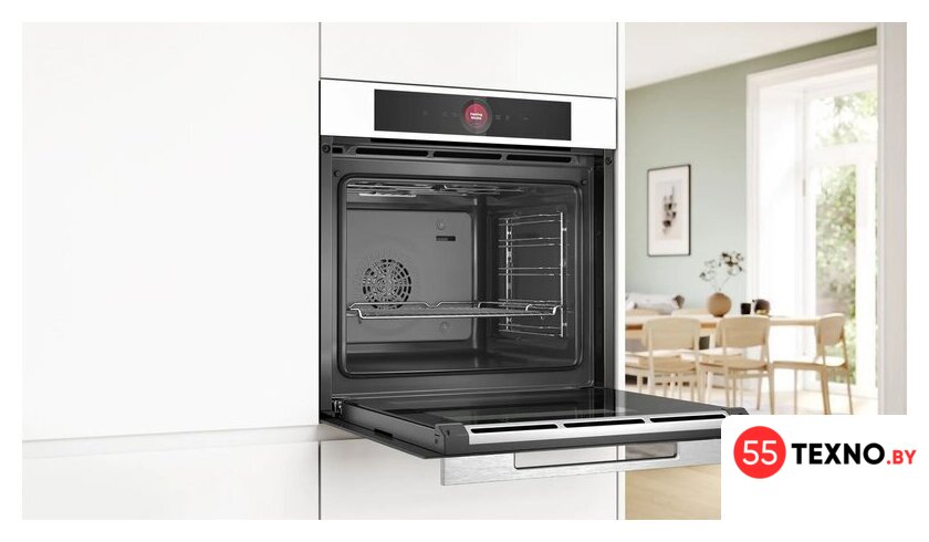 Электрический духовой шкаф Bosch Serie 8 HBG7341W1 - Изображение №4 — Интернет-магазин 55texno.by