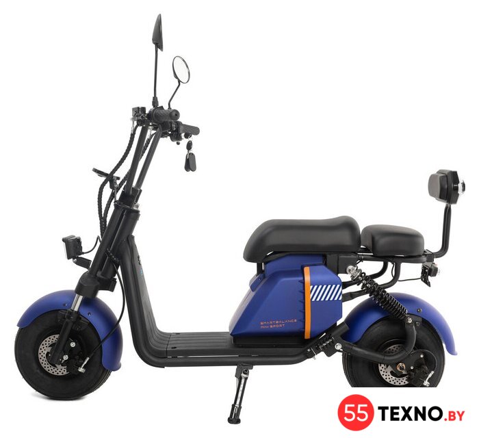 Электроскутер Smart Balance Mini Sport 2024 (синий) - Изображение №2 — Интернет-магазин 55texno.by