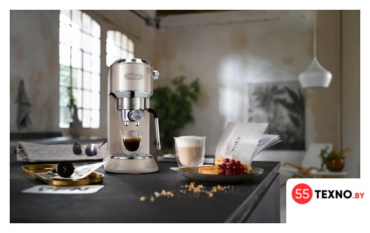 Рожковая кофеварка DeLonghi Dedica Arte EC885.BG - Изображение №8 — Интернет-магазин 55texno.by