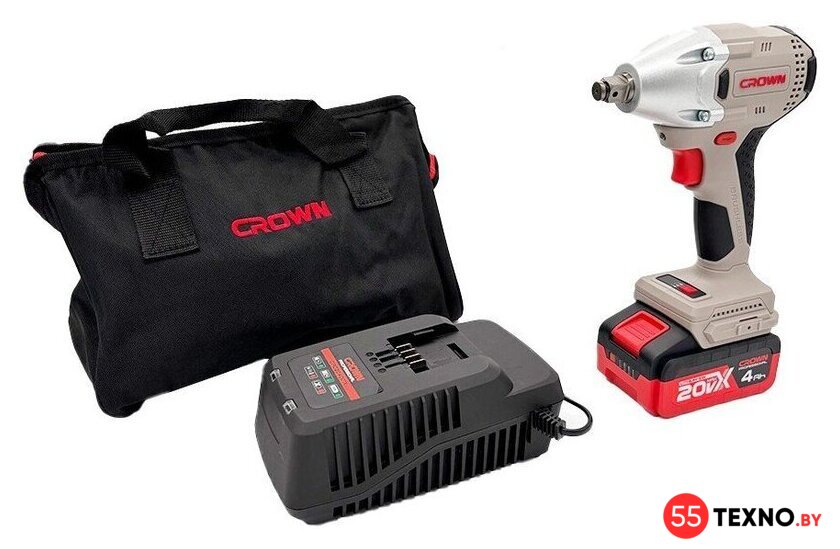 Гайковерт Crown CT22046HX-4S TB (с 1-им АКБ) - Изображение №2 — Интернет-магазин 55texno.by