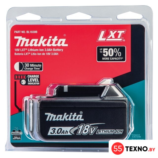 Аккумулятор Makita BL1830B (18В/3 а*ч) - Изображение №13 — Интернет-магазин 55texno.by