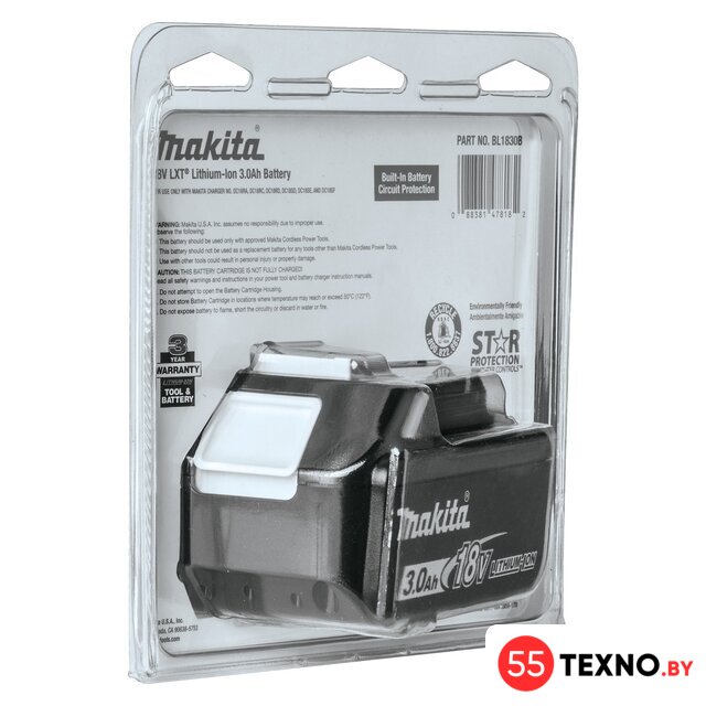 Аккумулятор Makita BL1830B (18В/3 а*ч) - Изображение №14 — Интернет-магазин 55texno.by