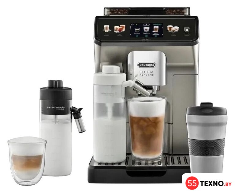Кофемашина DeLonghi Eletta Explore ECAM450.76.T - Изображение №1 — Интернет-магазин 55texno.by