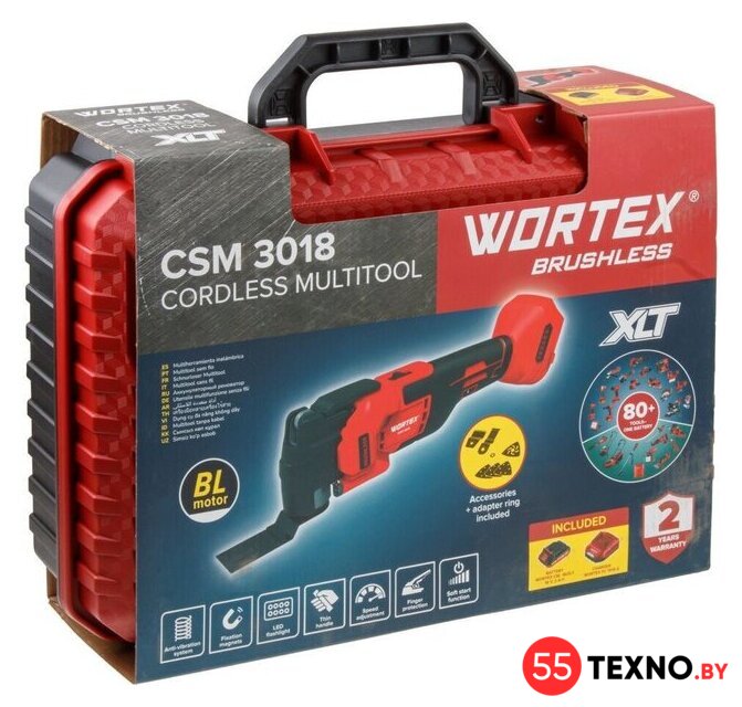 Реноватор Wortex CSM 3018 ALL1 XLT Set 2333074 (с 1-им АКБ, кейс) - Изображение №12 — Интернет-магазин 55texno.by