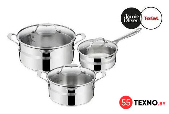 Набор кастрюль Tefal Jamie Oliver Cook Smart E311S674 - Изображение №1 — Интернет-магазин 55texno.by