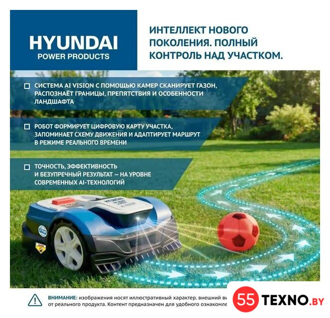 Газонокосилка-робот Hyundai L-Cortex-7 - Изображение №21 — Интернет-магазин 55texno.by