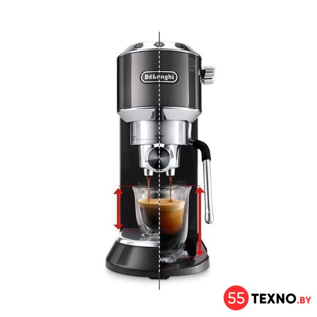 Рожковая кофеварка DeLonghi Dedica Arte EC885.GY - Изображение №2 — Интернет-магазин 55texno.by