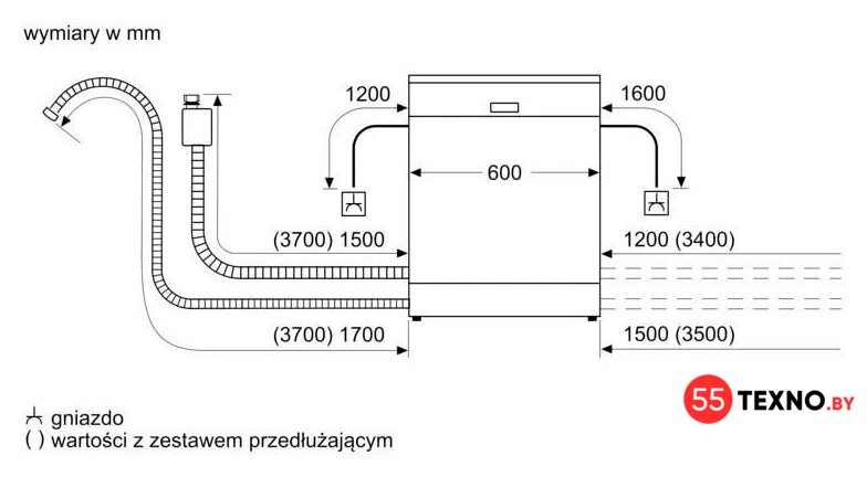 Встраиваемая посудомоечная машина Bosch Serie 2 SMV25AX07F - Изображение №13 — Интернет-магазин 55texno.by