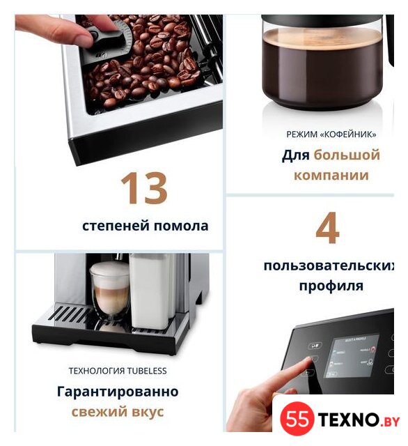 Кофемашина DeLonghi Perfecta Deluxe ESAM460.80.MB - Изображение №10 — Интернет-магазин 55texno.by