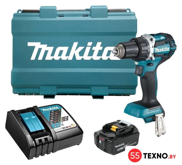Дрель-шуруповерт Makita DDF484RT (с 1-м АКБ, кейс) - Изображение №1 — Интернет-магазин 55texno.by
