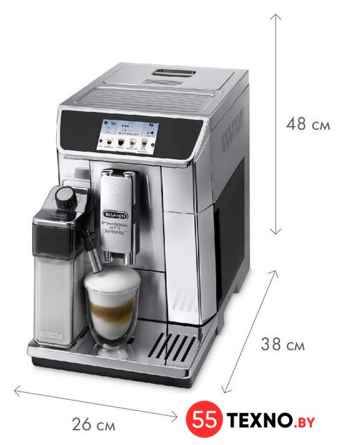 Кофемашина DeLonghi PrimaDonna Elite Experience ECAM 650.85.MS - Изображение №5 — Интернет-магазин 55texno.by