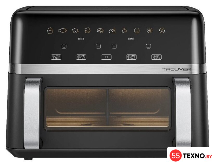 Аэрогриль (аэрофритюрница) Trouver FD20s Pro Black (черный) - Изображение №1 — Интернет-магазин 55texno.by