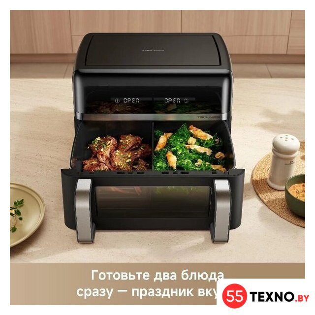 Аэрогриль (аэрофритюрница) Trouver FD20s Pro Black (черный) - Изображение №5 — Интернет-магазин 55texno.by