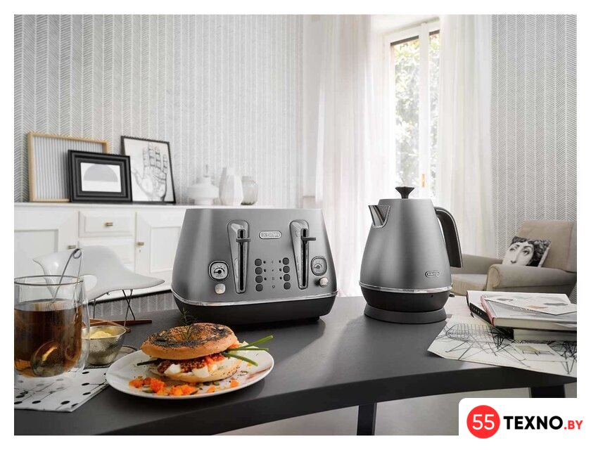 Электрический чайник DeLonghi Distinta KBI 2001.S - Изображение №2 — Интернет-магазин 55texno.by