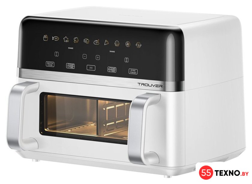 Аэрогриль (аэрофритюрница) Trouver FD20s Pro White (белый) - Изображение №2 — Интернет-магазин 55texno.by