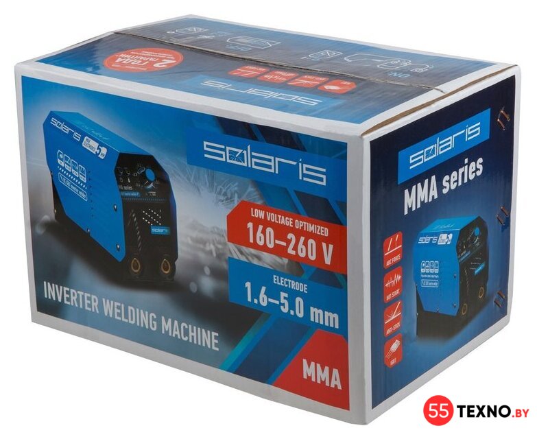 Сварочный инвертор Solaris MMA-250D - Изображение №7 — Интернет-магазин 55texno.by