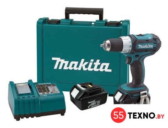 Дрель-шуруповерт Makita DDF453RFE (с 2-мя АКБ, кейс) - Изображение №2 — Интернет-магазин 55texno.by
