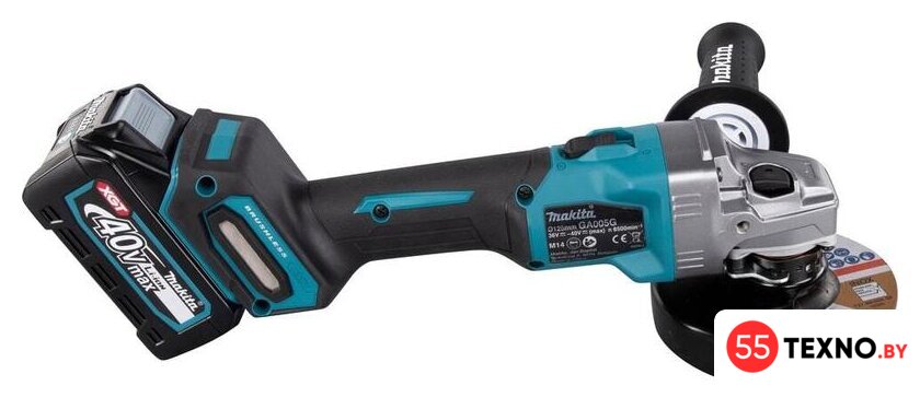 Угловая шлифмашина Makita GA005GM201 (с 2-мя АКБ) - Изображение №7 — Интернет-магазин 55texno.by