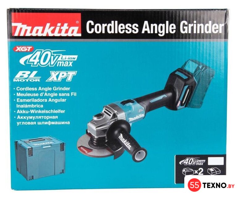 Угловая шлифмашина Makita GA005GM201 (с 2-мя АКБ) - Изображение №15 — Интернет-магазин 55texno.by