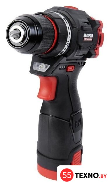 Дрель-шуруповерт ELITECH HD Professional CD 16L2 E2201.039.01 HD (с 2-мя АКБ, кейс) - Изображение №4 — Интернет-магазин 55texno.by