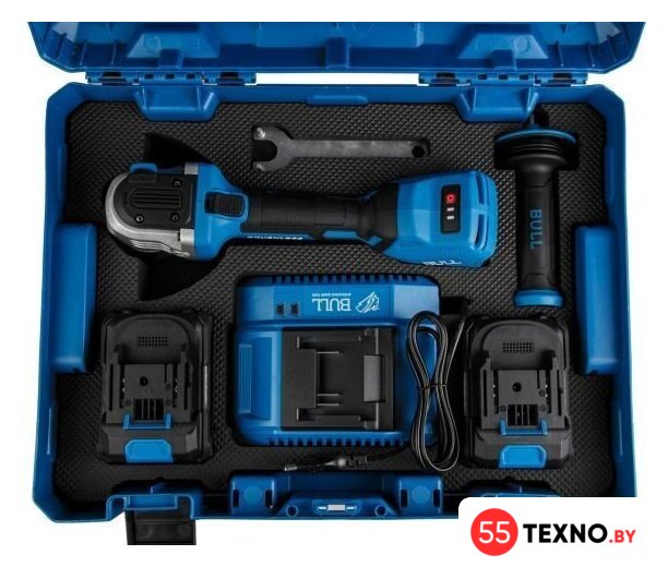 Угловая шлифмашина Bull CSG 1812-1 SR XLTpro Xcase 1333998 (с 2-мя АКБ, кейс) - Изображение №11 — Интернет-магазин 55texno.by