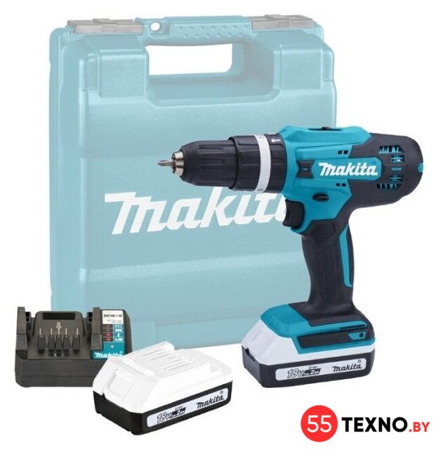Ударная дрель-шуруповерт Makita HP488D006 (с 2-мя АКБ, кейс) - Изображение №1 — Интернет-магазин 55texno.by