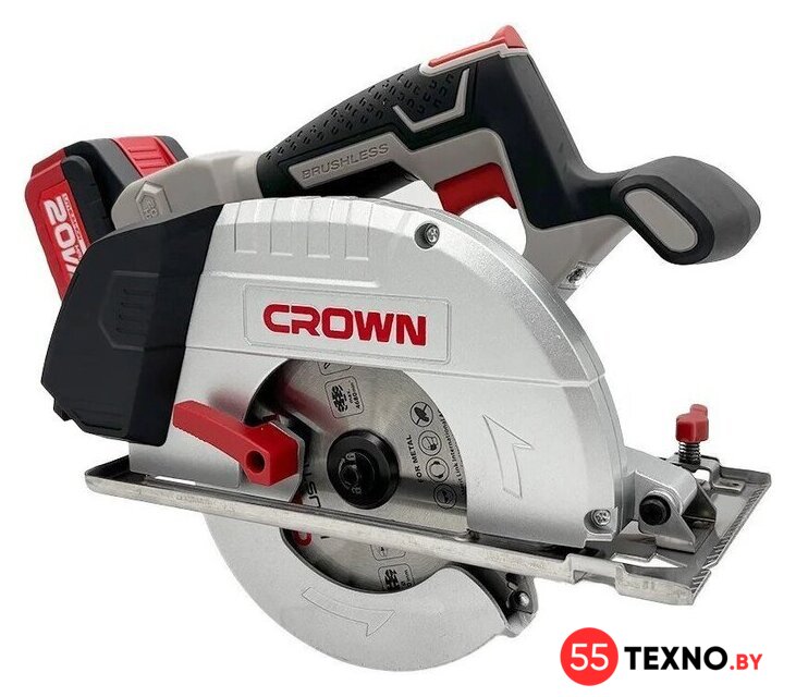 Дисковая (циркулярная) пила Crown CT25040-150HX-4 BMC (с 2-мя АКБ, кейс) - Изображение №1 — Интернет-магазин 55texno.by