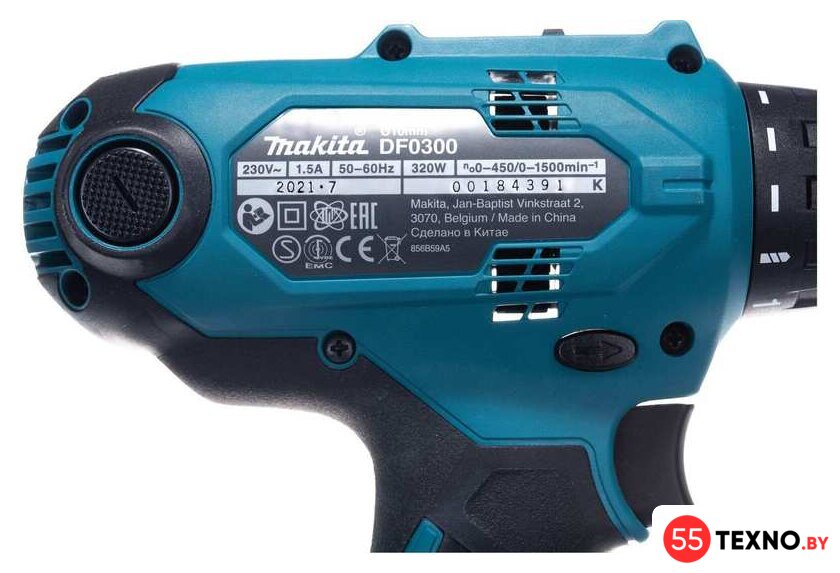 Дрель-шуруповерт Makita DF0300X1 (с отверткой) - Изображение №5 — Интернет-магазин 55texno.by
