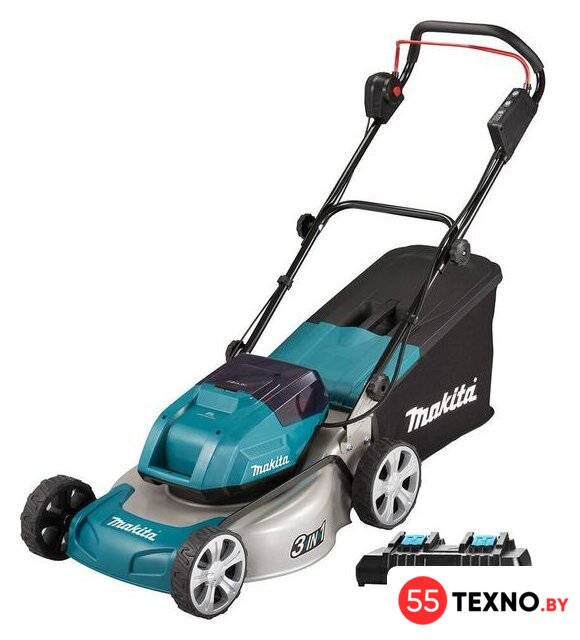 Газонокосилка Makita DLM460PT2 (с 2-мя АКБ) - Изображение №1 — Интернет-магазин 55texno.by