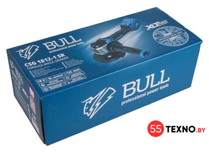 Угловая шлифмашина Bull CSG 1812-1 SR XLTpro SOLO 1333947 (без АКБ) - Изображение №3 — Интернет-магазин 55texno.by