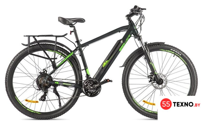 Электровелосипед Eltreco Ultra Max Pro 2022 (черный/зеленый) - Изображение №1 — Интернет-магазин 55texno.by