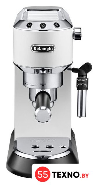 Рожковая кофеварка DeLonghi Dedica EC 685.W - Изображение №1 — Интернет-магазин 55texno.by