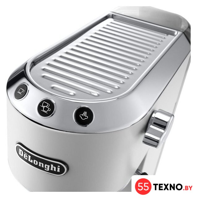 Рожковая кофеварка DeLonghi Dedica EC 685.W - Изображение №3 — Интернет-магазин 55texno.by