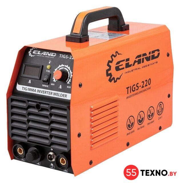 Сварочный инвертор ELAND TIGS-220 - Изображение №1 — Интернет-магазин 55texno.by