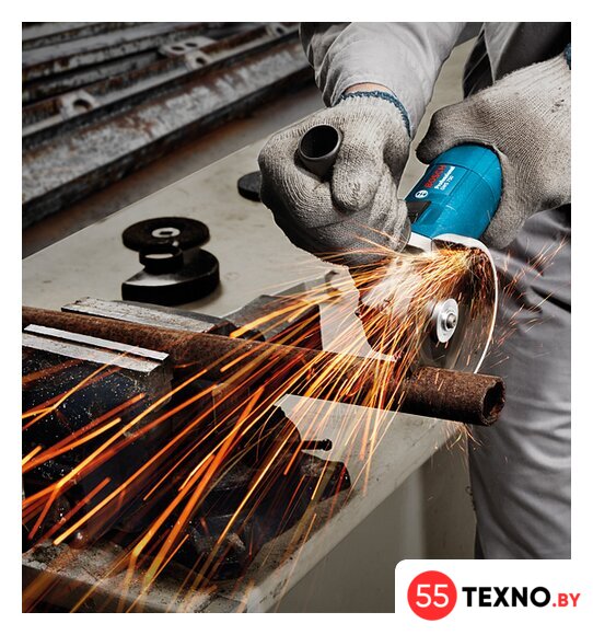 Угловая шлифмашина Bosch GWS 750-125 Professional [0601394001] - Изображение №4 — Интернет-магазин 55texno.by