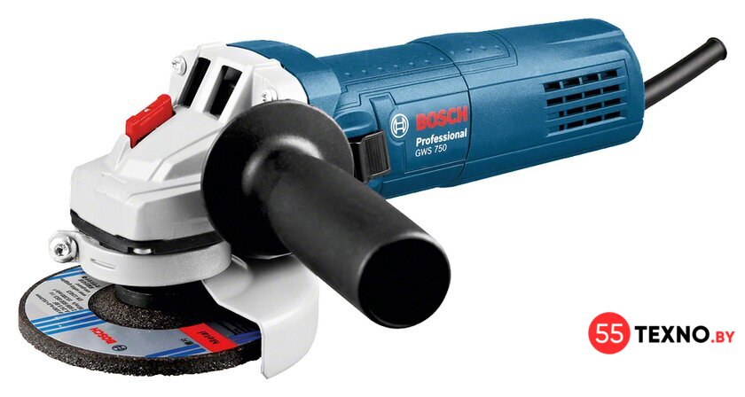 Угловая шлифмашина Bosch GWS 750-125 Professional [0601394001] - Изображение №1 — Интернет-магазин 55texno.by