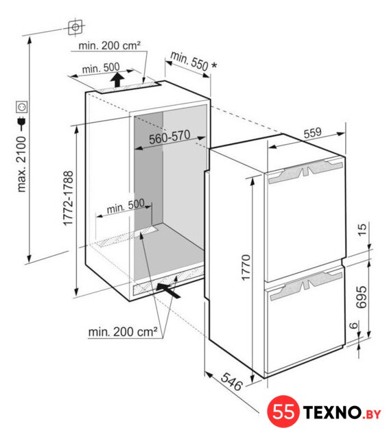 Холодильник Liebherr ICNd 5123 Plus NoFrost 5123-22001 - Изображение №20 — Интернет-магазин 55texno.by