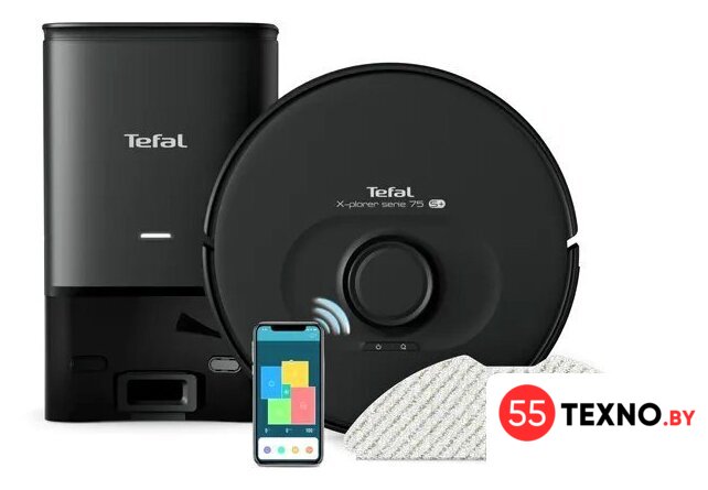 Робот-пылесос Tefal X-plorer Serie 75 S+ RG8595WH - Изображение №1 — Интернет-магазин 55texno.by