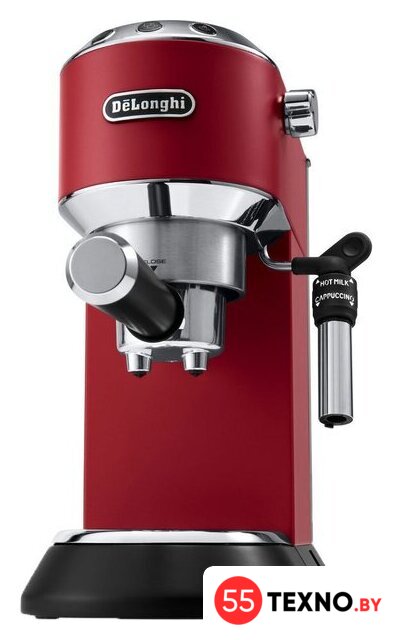 Рожковая кофеварка DeLonghi Dedica EC 685.R - Изображение №2 — Интернет-магазин 55texno.by