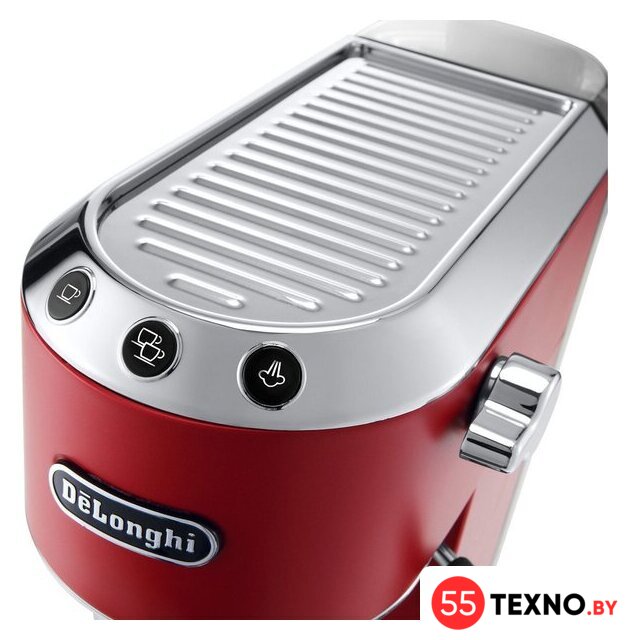 Рожковая кофеварка DeLonghi Dedica EC 685.R - Изображение №3 — Интернет-магазин 55texno.by
