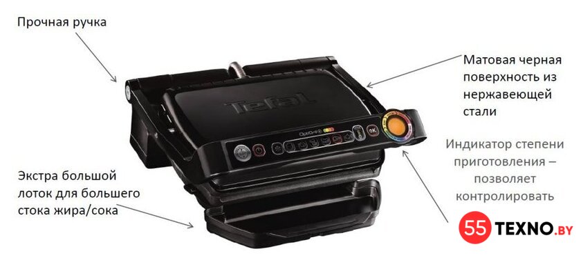 Электрогриль Tefal Optigrill Snacking & Baking GC714834 - Изображение №3 — Интернет-магазин 55texno.by