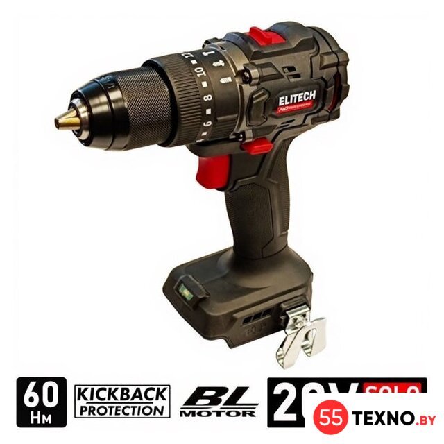 Ударная дрель-шуруповерт ELITECH CD 20ISL2 HD E2201.041.00 (без АКБ) - Изображение №1 — Интернет-магазин 55texno.by