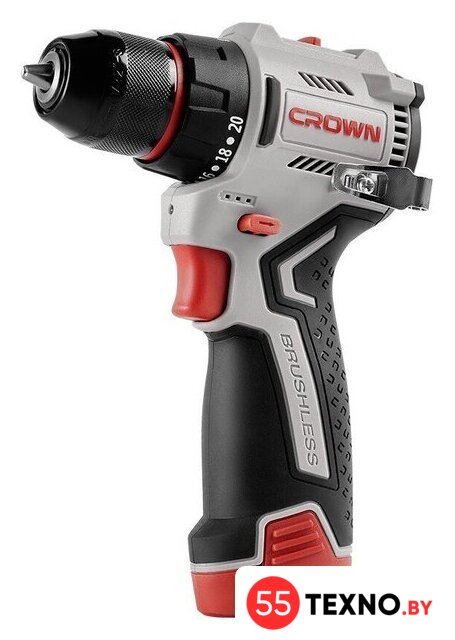 Дрель-шуруповерт Crown CT21129HMX-2 BMC (с 2-мя АКБ, кейс) - Изображение №5 — Интернет-магазин 55texno.by