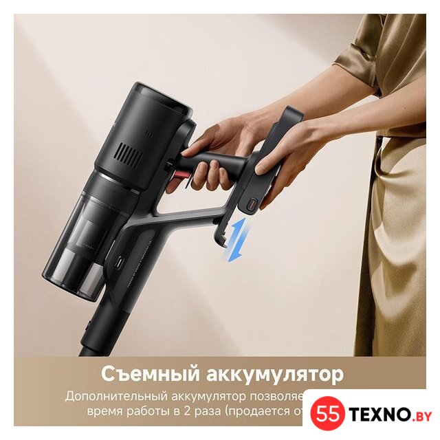 Пылесос Dreame H12 Dual FlexReach Wet and Dry Vacuum HHV31A (евровилка, черный) - Изображение №12 — Интернет-магазин 55texno.by